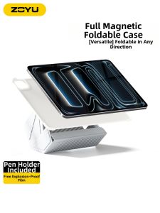 Zoyu | Carbon Fiber & Kevlar Pattern Magnetic iPad Case Shockproof Support