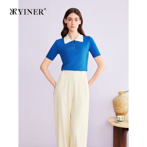 Stylish Youthful Polo Collar Knitwear