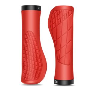Soft Rubber Bicycle Handles Mountain Bike Shockproof Anti-Slip Handle Cover Lock in Ergonomic Cycling Handle Parts