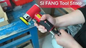 Mini Air Angle Sander 90°Pneumatic Orbital Polishing Grinding Machine Polisher Poles Mesin Lovie