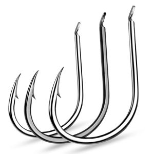 50pcs Anti - Corrosion Fishing Hook for All - Season Jigging with Unique Head Wholesale 2#/4#/6#/8#/10#/12#/14#/16#