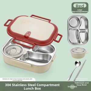 HUIYANGXU | Insulated Bento Box Microwavable Segmented