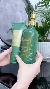 ComBo Gội Xả Gừng Hà Thủ Ô GREENSONG Giảm Rụng Tóc Sạch Gàu Tặng [ Lược Gỡ Rối Tóc]