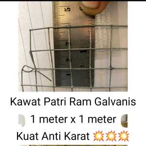 KAWAT RAM PATRI HOT DIP GALVANIS ANTI KARAT KUAT 1 METER X 1 METER