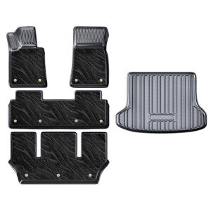 WUFUJINNIU | Đệm Lót Chân Ô Tô Mẫu Sợi Carbon TPE