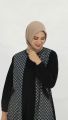Shireen Abaya Hitam Layer Motif - Jetblack Premium Anggun dan Menawan. 
