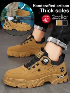 Mens Fall Outdoor Sneakers Thick Bottom Casual Fashion High Top Work Shoes