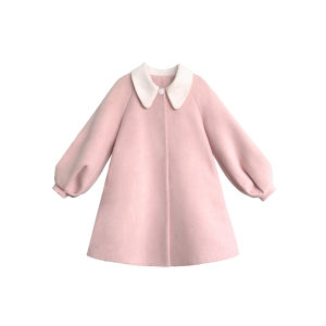 Original Doll Sense Walnut JK Bella Cute Doll Collar Dress Long Sleeve Sweet Style Mid-Length Coat Button Closure Winter Outfit