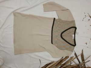 Tunik rajut motif garis // tunik wanita