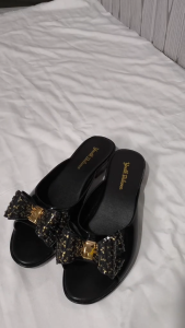 Sandal Selop Jelly Wanita Karet Youth Balance Semi Formal Motif Pita Hak Rendah L220-B