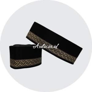 Peci songkok hitam plat kopiah premium untuk pria dewasa