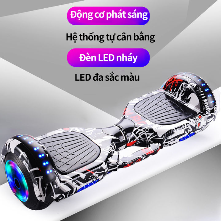 Xe cân bằng 2 bánh lớn 7 inch ,Hời gian sử dụng lâu dài, tốc độ sạc ...