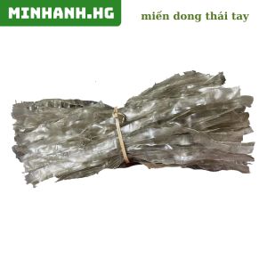 Miến dong thái tay sợi to - túi 1kg - 100% từ củ dong sản xuất thủ công phù hợp cho người ăn chay giảm cân kiểm soát đường huyết