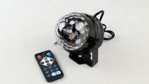 COD TaffLED Lampu Proyektor Disco LED RGB 240V 6W dengan Remote Control CY LV RG / Lampu Disco Warna Warni Untuk Pesta Panggung Ikut Musik Proyektor Led Crystal Kamar Tidur