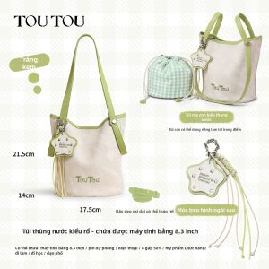 TOUTOU | Túi Xách Dệt Mùa Thu Sớm Dung Lượng Lớn Đa Năng