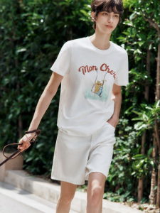 MO&Co. | Retro Pet Print Loose Fit T-Shirt
