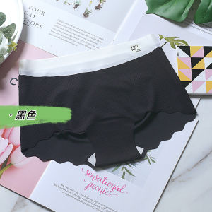 Summer Cool Ice Silk Small Boxer Fashion Tape 2-in-1 Womens Safety Underwear Invisible Seamless Long Crotch Pure Cotton 7A Antibacterial