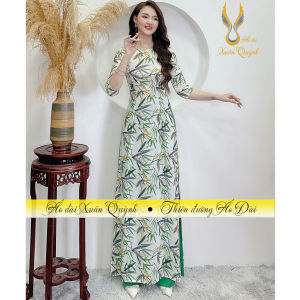 Áo Dài Truyền Thống Trẻ Trung Thanh Lịch Lụa Habutai K45 - Áo Dài Xuân Quỳnh