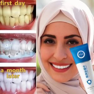 Teeth Whitening Toothpaste Cleansing teeth Remove Plaque Stains Oral Odor Bright Teeth teeth whitening and tartar remover (Clean Tooth Stains Coffee Stains Smoke Stains Black Teeth 牙膏 100g)