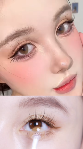 LensFine light-colored lens100°-600° 2 contact lens natural at soft contact lenses Yearly Disposable Libreng pagpapadala sa buong tindahan