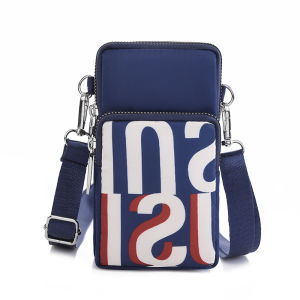 Womens Crossbody Mini Phone Bag Lightweight Neck Hanging Small Purse Oxford Cloth Handbag Fashionable Korean Style Bag