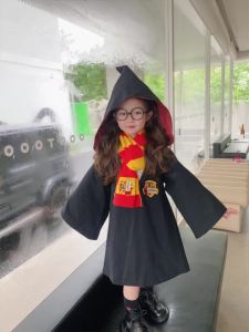 Kanak-Kanak cosplay Pakaian untuk Lelaki dan Wanita Bayi Harry Sweater Penyihir Jubah Set