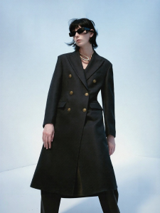 SEASON HIGH | Autumn New Side Slit Versatile Solid Pure Wool Suit Jacket