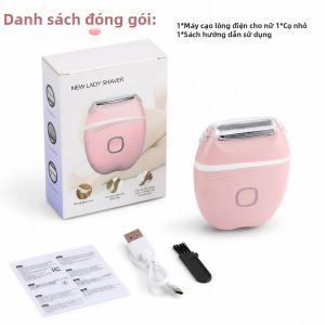 Afdeal | Máy Cạo Râu Điện Không Dây 3 Trong 1 Cho Nữ Sạc USB-C Có Thể Rửa Được Kèm Bộ Tỉa Lông Bikini Và Máy Tẩy Lông Với Cơ Chế Loại Bỏ/cắt Lông Vật Lý