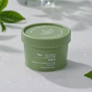 EELHOE | Green Tea Ice Mud Mask Cleansing Moisturizing Oil Control Blackhead Removal Cleansing Mud Mask Applicator Mud Mask 1PCS 120g