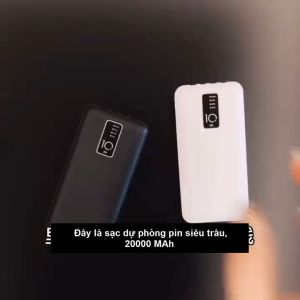 FREESHIP MAX - Sạc dự phòng đa năng 20.000 mAh  sạc được tất cả điện thoại thông minh