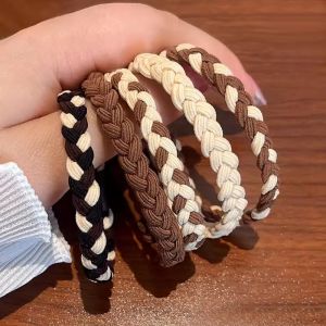 5Pcs Korean Strong Women Hair Scrunchies Girls Elastic Hair Rubber Bands Ponytail Hair Holders Hair Accessories