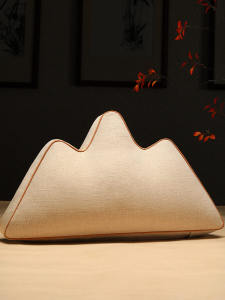 Chinese Style Mountain Pillow Tea Chair Cushion Seat Back Cushion Shaped Pillow Sofa Living Room Mountain Pillow Chinese Style Cushion
