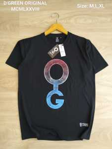 KAOS PRIA REMAJA DEWASA DISTRO SIMPEL BAHAN ADEM KATUN GREENLIGHT / KAOS GREEN-LIGHT TERBARU NEW ARIVAL GREEN SIMPEL HITAM