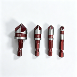 ZUOMU | 1Set Hole Opener Chamfer Drill Bit Hex Shank Woodworking Chamfering Tool 82° Countersink Precise Multi-Size Countersink Bits