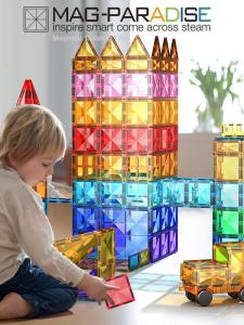 Educational Building Blocks with Strong Magnets 100 Pieces