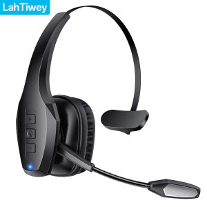Trucker Bluetooth Headset Wireless Headset with Mic Bluetooth Headsets with Dual Noise Cancelling Microphone & Mute Button