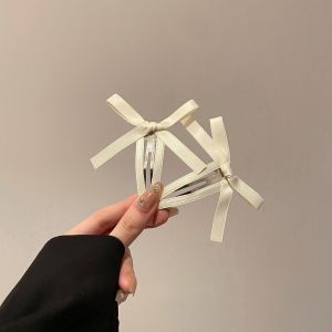 Pink Korean Style Butterfly Knot Hair Clip Womens Accessory Large Size Hair Clip Adorable Side Hair Ornament for Various Occasions