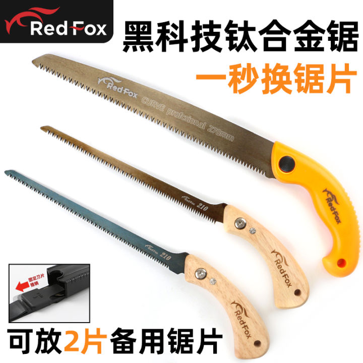 Red Fox Saw Handsaw Household Small Hand-Held Woodworking Saw Wood