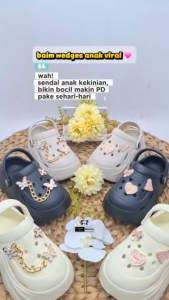 GAJIAN SALE 10.10 Babybum - SHIMIN Kupu Sandal Baim Anak Perempuan Sol Tinggi Lucu Ceria Karakter Girl Kado Hadiah Viral Kekinian Ringan Anti Slip Tidak Licin Model Tertutup Depan Korea 2025
