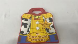 Toy Story Disney Pixar Woodys Wild Rescue Carry Along Foam Story Book with Handle for Kids