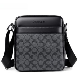 Cavid Kevin Fashion Men Shoulder Bag Crossbody Bag Casual Cowhide Business Backpack Mobile Phone Poor Bag