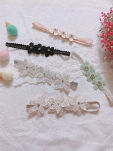 Baby Girl Hair Band Cute Super Cute Newborn Baby Headdress Korean Style Girl 100 Th Day Photo Sweet Princess All-Match Floral Headdress