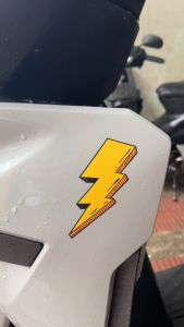 Thunder Flash Sticker for Motor Stickers Waterproof Decals Motorcycle Car Lightning Zeus Vinyl Decal