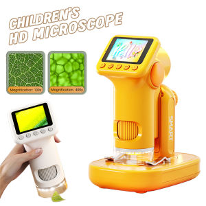 1600X Handheld Microscope 2 Inch Screen Children Magnifier Lens Mini Portable Electronic Microscopes Support Camera Photoes P02