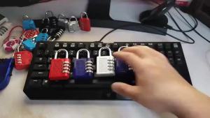 Small 4 Digit Metal Combination Lock Keyless Mechanical Travel Padlock No Power Required Security Lock for Luggage Gym Locker