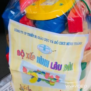 Đồ chơi xếp hình tòa lâu đài gỗ trí tuệ đồ chơi lắp ghép sáng tạo các mô hình thông minh đồ chơi giáo dục cho bé