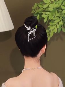 Antique Lily-Of-The-Valley Tassel Hair Clip Bun Hair Clip 古风铃兰流苏发夹丸子头发夹 SC35