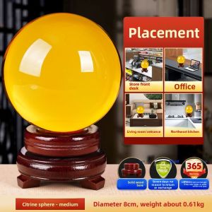 XINGYUE | Bubble-Free Lucky Green Crystal Ball Decor