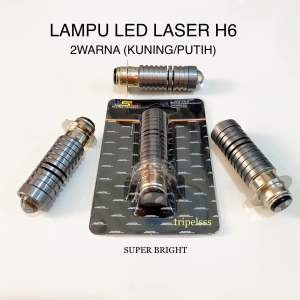 Bohlam Lampu Depan LED Laser Kuning/Putih Mio Beat Fino Vario 110 Scoopy karbu Jupiter Mx/Vega