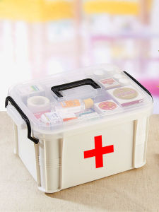 Extra Large Multi-Layer Plastic Medicine Box Home First Aid Kit Storage Organizer for Children Portable Medical Case